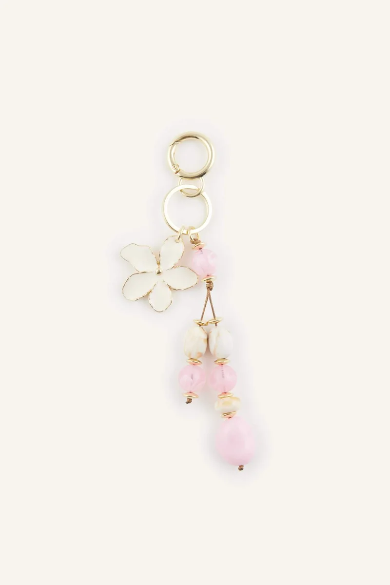 Woman Flower Keychain
