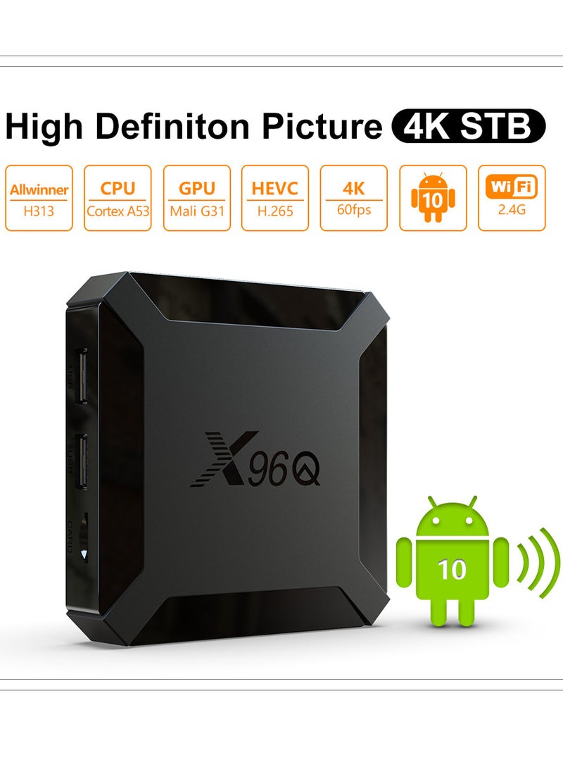 Generic - X96Q TV Box Android 10.0 Allwinner H313 Quad Core ARM Cortex A53 TV Set Top Box Support 4K 3D Media Player - Image 1