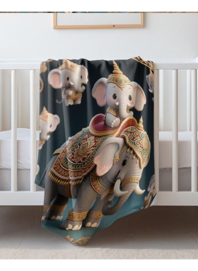 general Baby and children's cartoon flannel thin blanket (warm and comfortable, suitable for sleep, game use) 70cm*100cm - Image 3