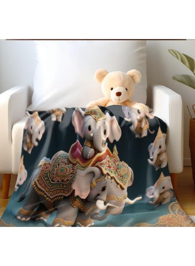 general Baby and children's cartoon flannel thin blanket (warm and comfortable, suitable for sleep, game use) 70cm*100cm - Image 4
