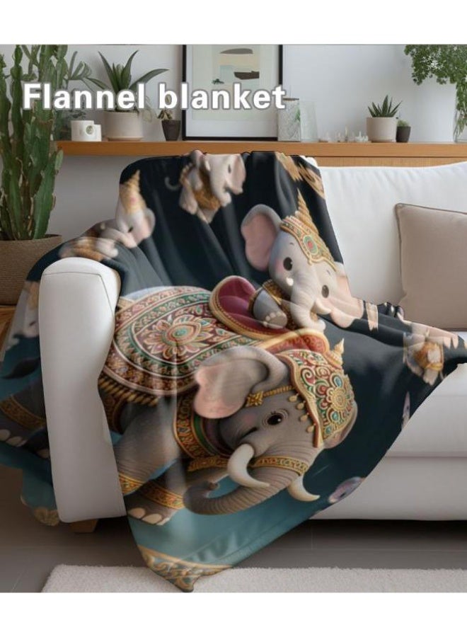 general Baby and children's cartoon flannel thin blanket (warm and comfortable, suitable for sleep, game use) 70cm*100cm - Image 1