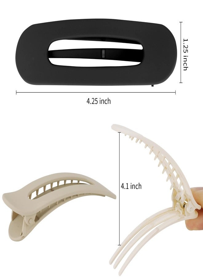 ACO-UINT 8 Pack Hair Accessories for Women - Flat Alligator Clips, Non-slip Hair Claws, French Barrettes for Sectioning and Styling - Image 2