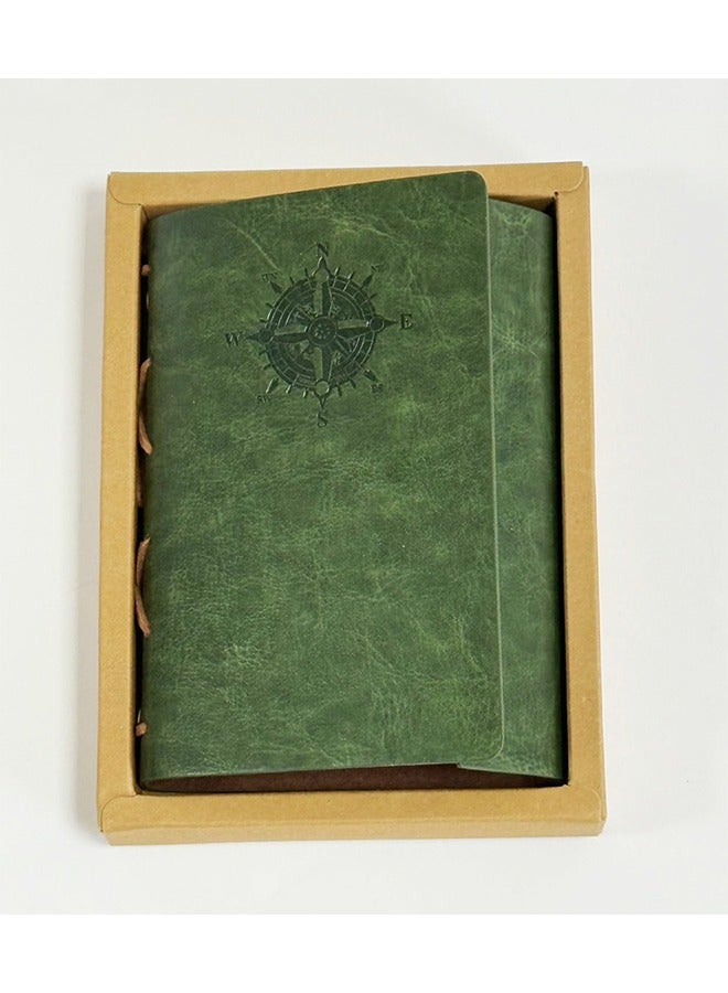 Generic Vintage Refillable Leather Notebook, Embossed Travel Journal, Spiral Bound Diary for Men & Women.  - Image 4
