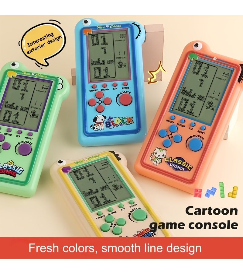 A Retro And Nostalgic Brick Game Console Blue Handheld Game Multiple Colors Suitable For Holiday Gifts This Console Does Not Include Batteries - Image 4