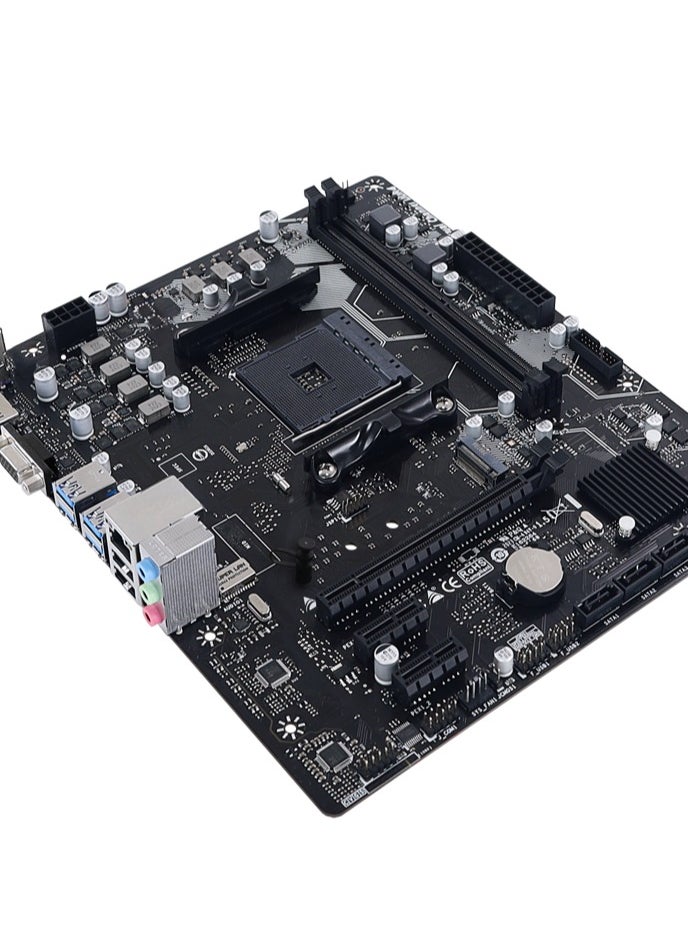 Biostar - Biostar A520MH 3.0 Ver. 6.0 Micro ATX Motherboard, AMD Socket AM4 CPU, Realtek RTL 8111H, Gigabit Ethernet, Supports Dual Channel DDR4 64GB, 1 x PCIe 3.0 x16 Slot, 4 x SATA III Connectors - Image 1