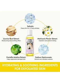 MOOYAM Peeling Oil for Dark Skin, Peeling Solution with Salicylic Acid, Dark Spot Corrector for Body, Skin Brightening Peeling Solution for Dull Skin and Uneven Skin Tone for Glowing and Fresh Skin, 110ML  - Image 4