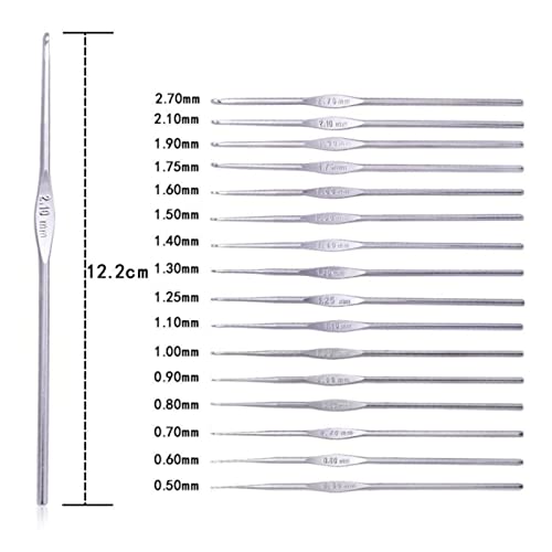 MW Model Worker Steel Crochet Hook Set of 16 - Image 2
