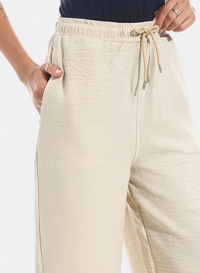 Xtcy Loose Fit Linen Pants With Elastic Waist - Image 4