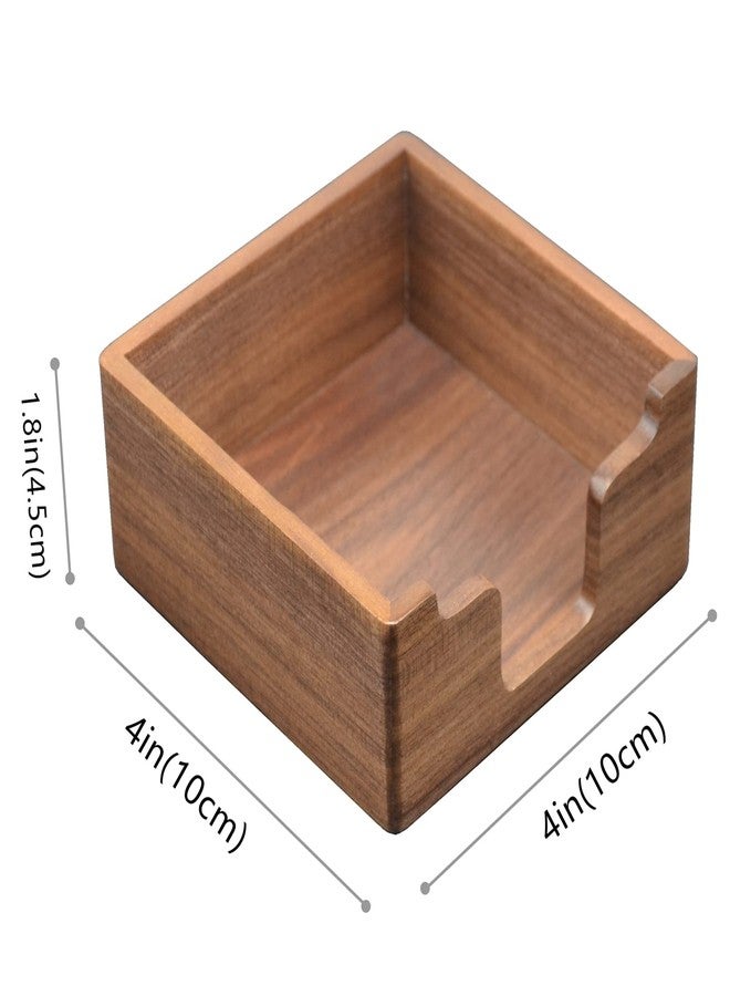 Bamber Sticky Note Holder Cute for Desk Walnut Wood Notepad Holder Organizer for Office School Home, Pack of 2 - Image 2
