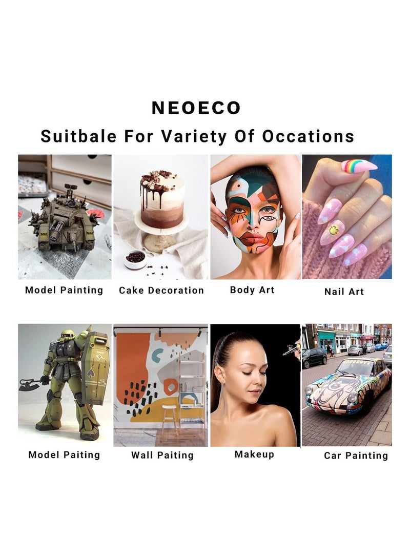 Portable Rechargeable Wireless Airbrush With Compressor Double Action Spray Gun For Face Beauty Nail Art Tattoo Craft Cake Paint - Image 2