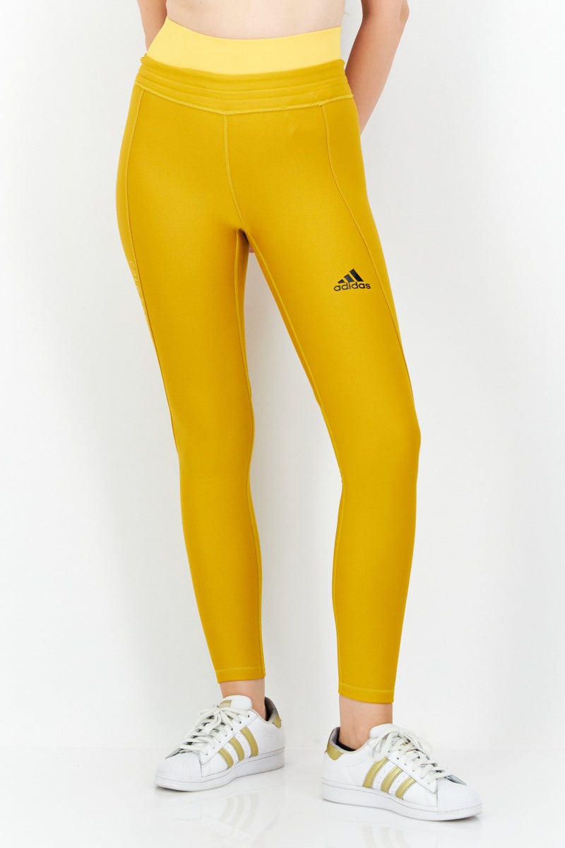 Adidas Women Sportswear Fit Training Legging, Mustard - Image 1