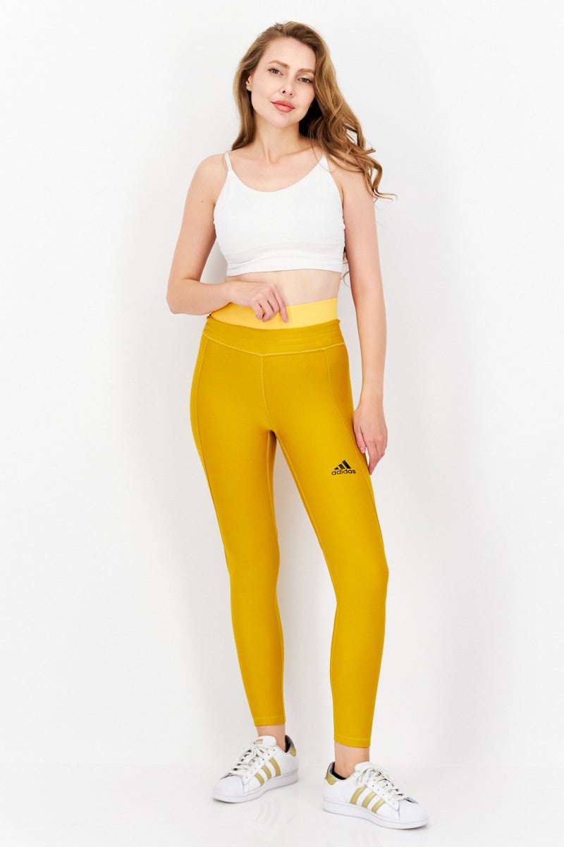 Adidas Women Sportswear Fit Training Legging, Mustard - Image 2
