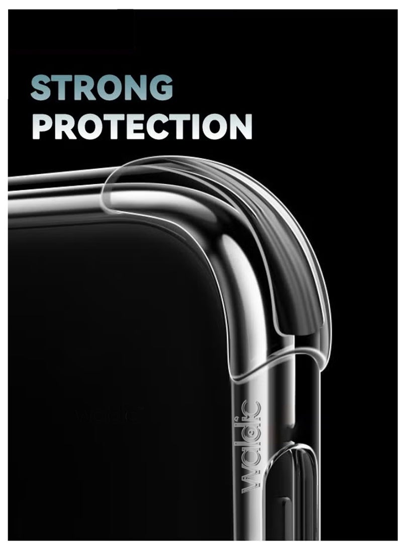 Waldic COMBO OFFER Samsung Galaxy A07 Case with Tempered Screen Protector | Designed for Samsung Galaxy A07 Case | Slim Flexible TPU Airbag Bumper Shock Absorption Rubber Soft Silicone Case Cover with Premium Tempered Glass Screen Protector Fit for Samsung Galaxy A07 - Image 3