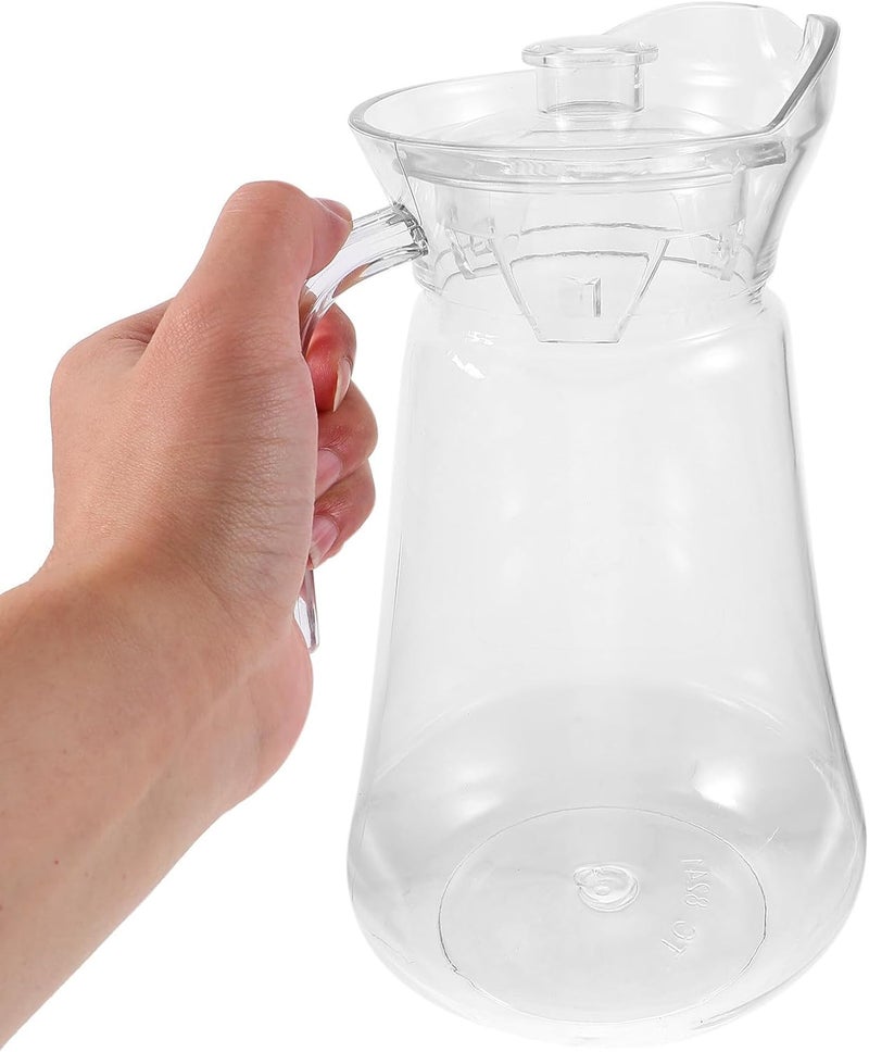 FAVOMOTO 2l Juice Pitcher and Cold Water Jug, Acrylic Beverage Container with Removable Lid, Drink Dispenser for Lemonade, Orange Juice, and Milk Storage - Image 4
