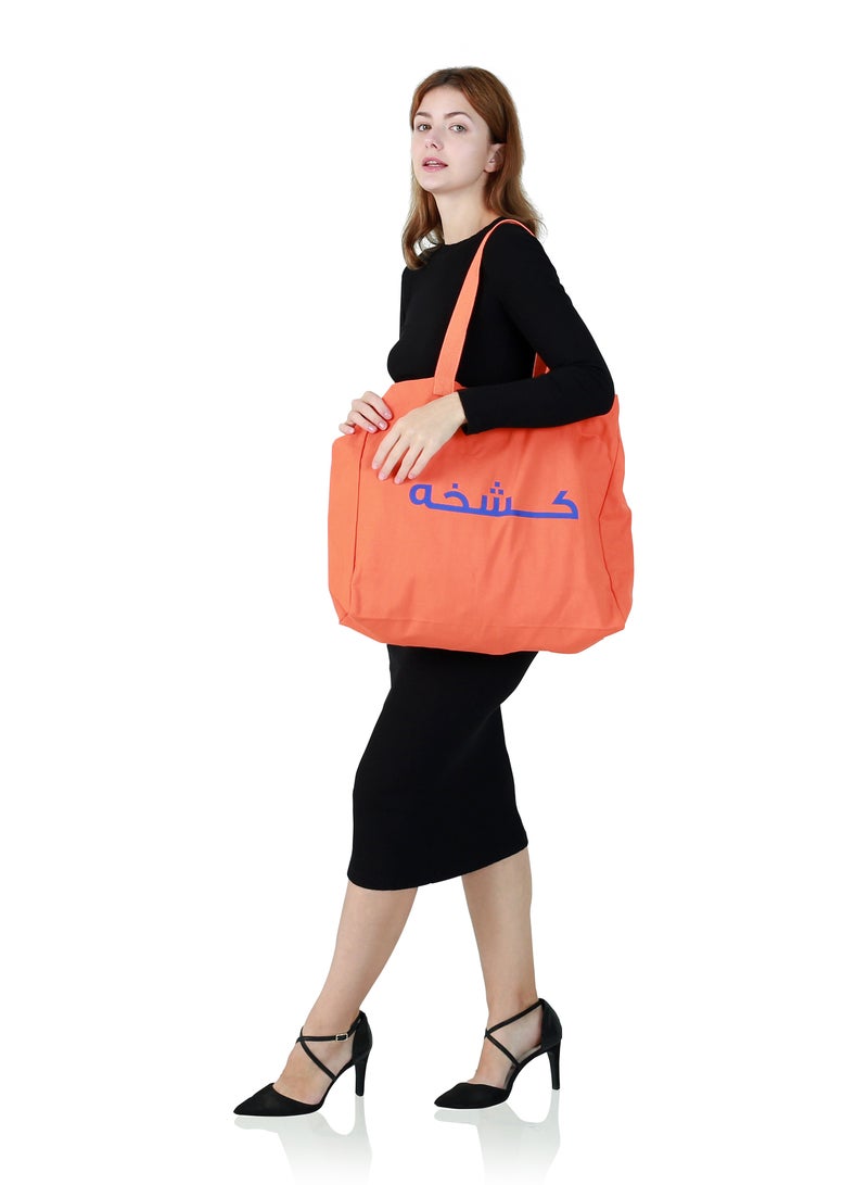 Holborn Classic Cloth Bag - Orange - Zipper Cloth Bag - Image 4