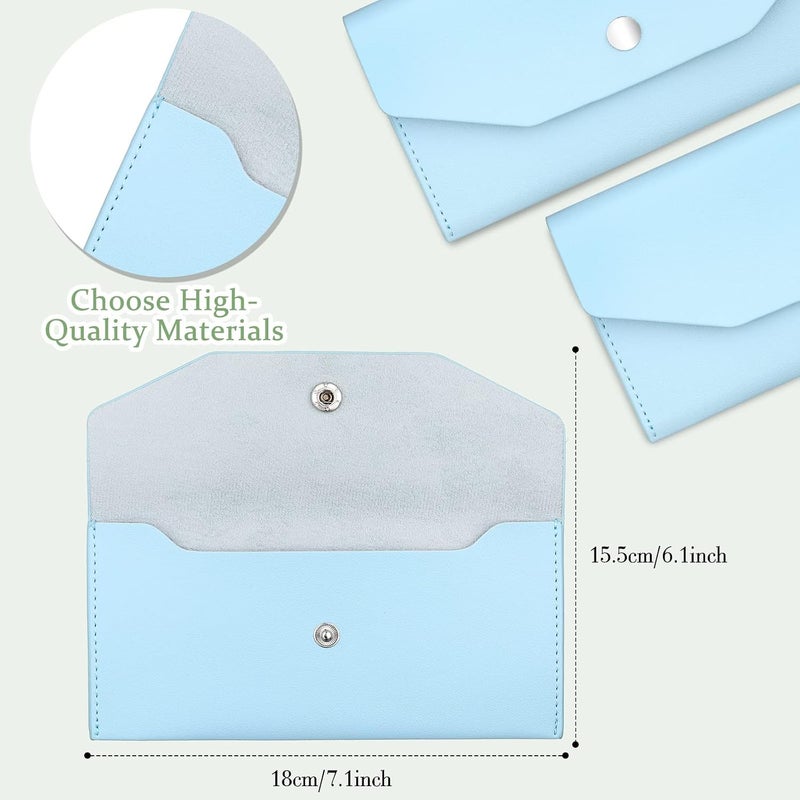 Frienda 11 Pieces Cash Envelope Wallet PU Leather Reusable Budget Envelope Cash Dividers for Wallets Bill Planner - Image 4