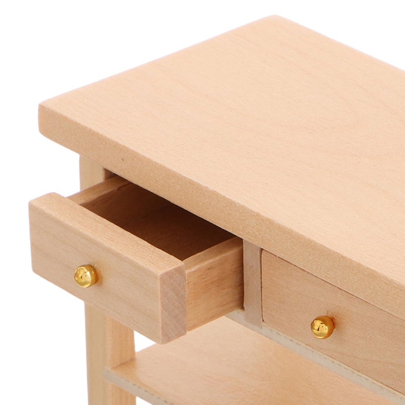 1 12 Scale Wooden Dollhouse Accessories Storage Shelf And Collectors Home Decor - Image 4