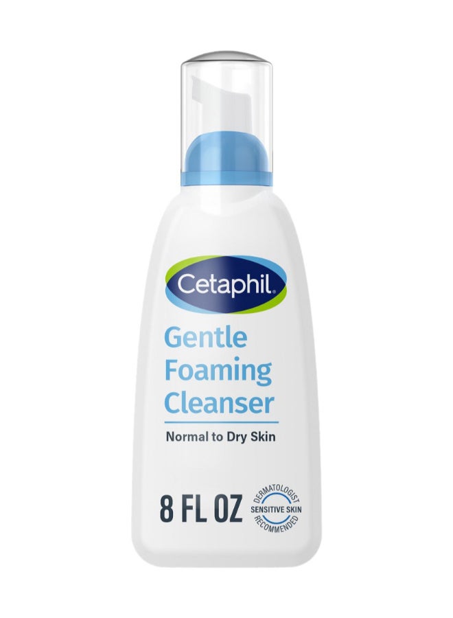 Cetaphil Gentle Foaming Cleanser For Dry To Normal Sensitive Skin 8 Fl Oz Pacjaging May Vary 236ml - Image 1