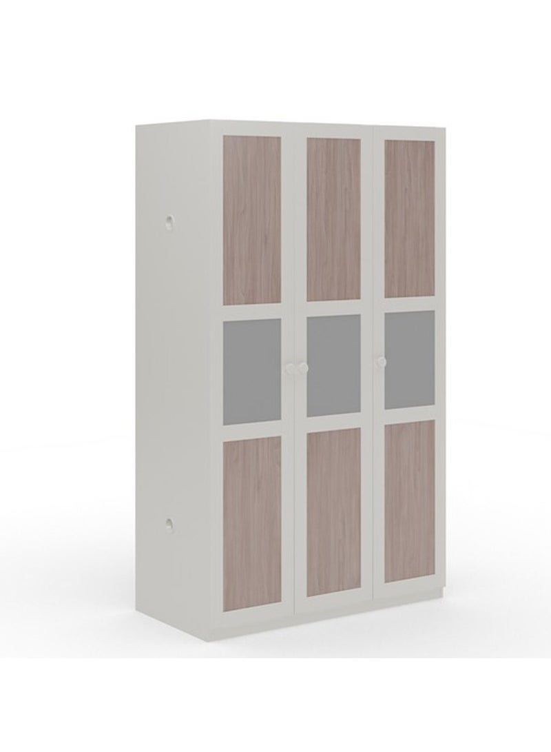 ROYALOAK Mustang 3 Door Wardrobe | HDF Construction | Classic Matte Finish | Modern Design | Durable & Long-lasting | Freestanding Design | Cupboard | Wardrobe for Clothes - Image 3