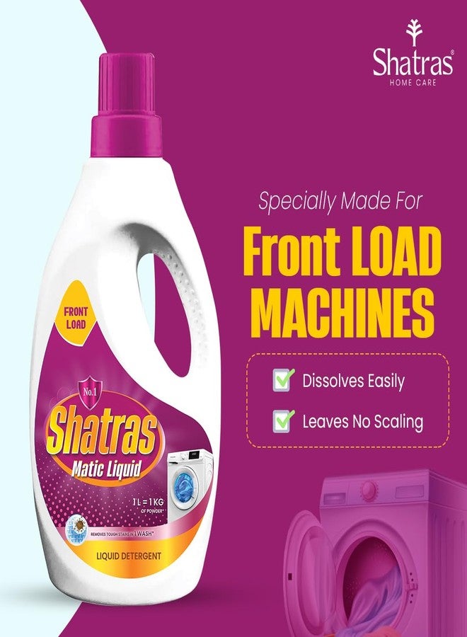SHATRAS Matic Top Load Liquid Detergent | Stian Remover | 99.9% Germ Protection | Bio Stain Power & Ultra Color Care (Pink 1) - Image 2