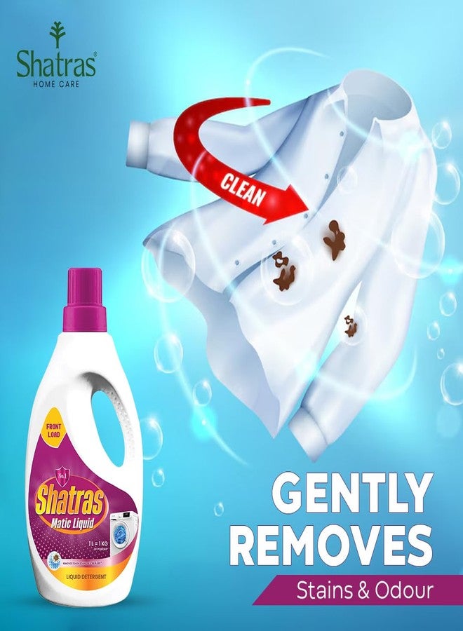 SHATRAS Matic Top Load Liquid Detergent | Stian Remover | 99.9% Germ Protection | Bio Stain Power & Ultra Color Care (Pink 1) - Image 4