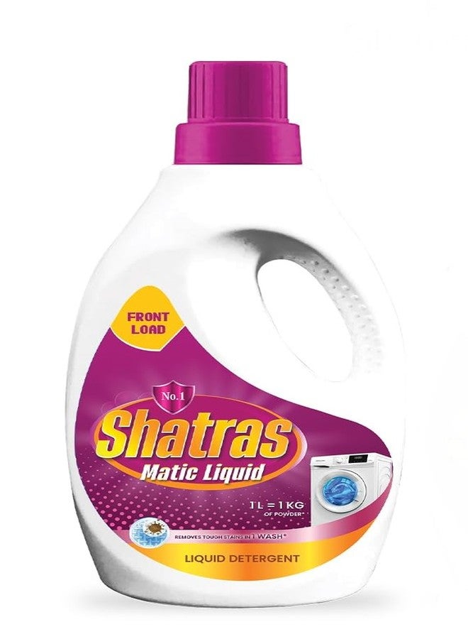 SHATRAS Matic Top Load Liquid Detergent | Stian Remover | 99.9% Germ Protection | Bio Stain Power & Ultra Color Care (Pink 1) - Image 1