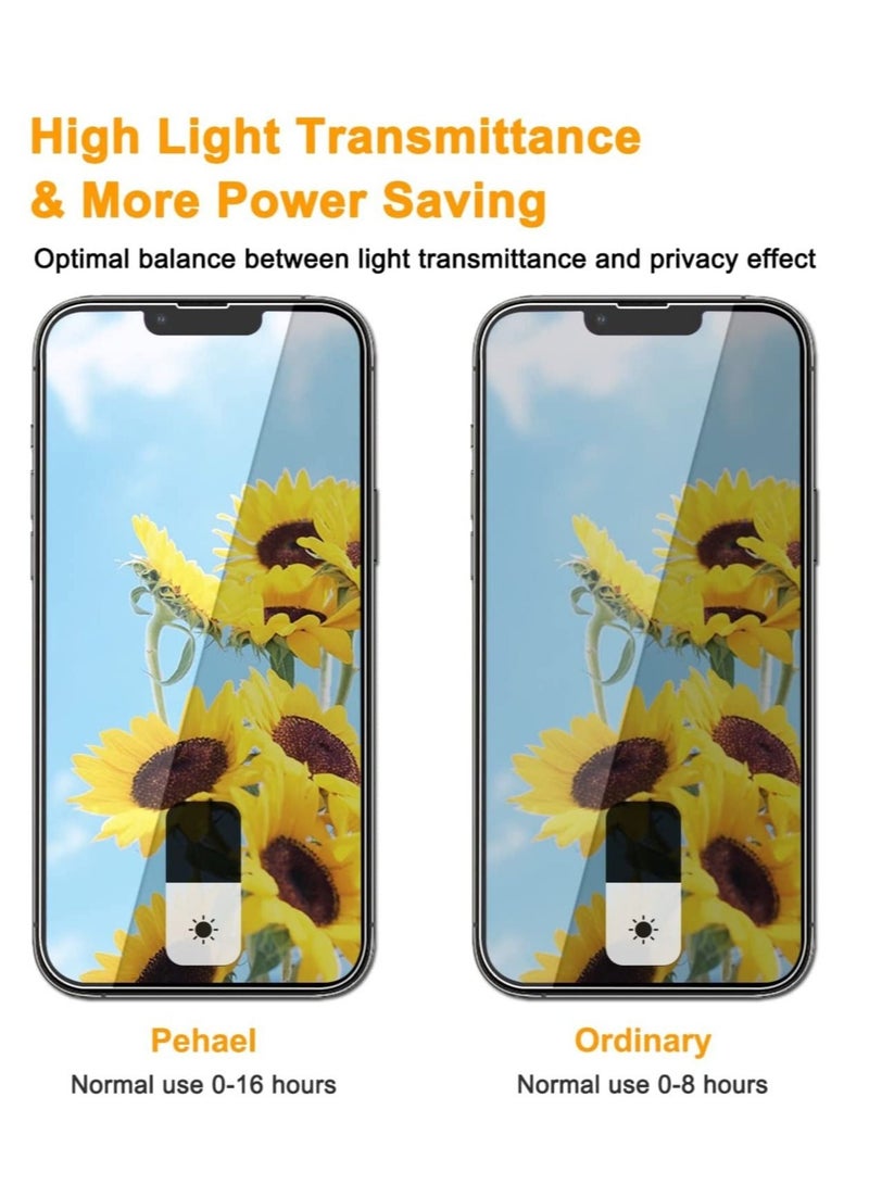 ELTRAZONE [2+2 Pack] iPhone 14 Plus Privacy Screen Protector with 3219460258Camera Lens Protector Full Coverage Anti-Spy Tempered Glass Film 9H Hardness Upgrade Edge Protection Easy Installation Bubble Free Spe - Image 4