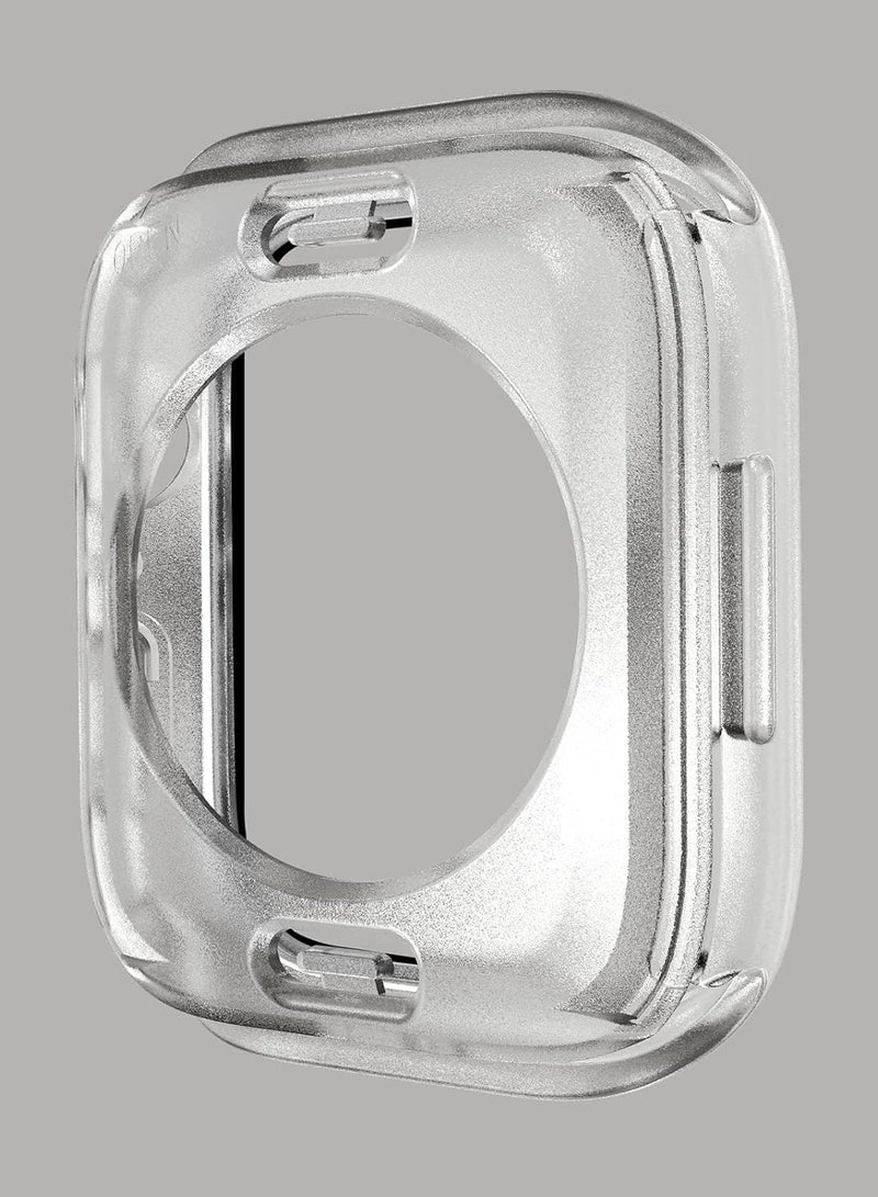 for Apple Watch Series 7 Screen Protector Case 45mm Accessories, Shockproof iWatch Soft TPU Bumper Cover for Men Women Clear - Image 1