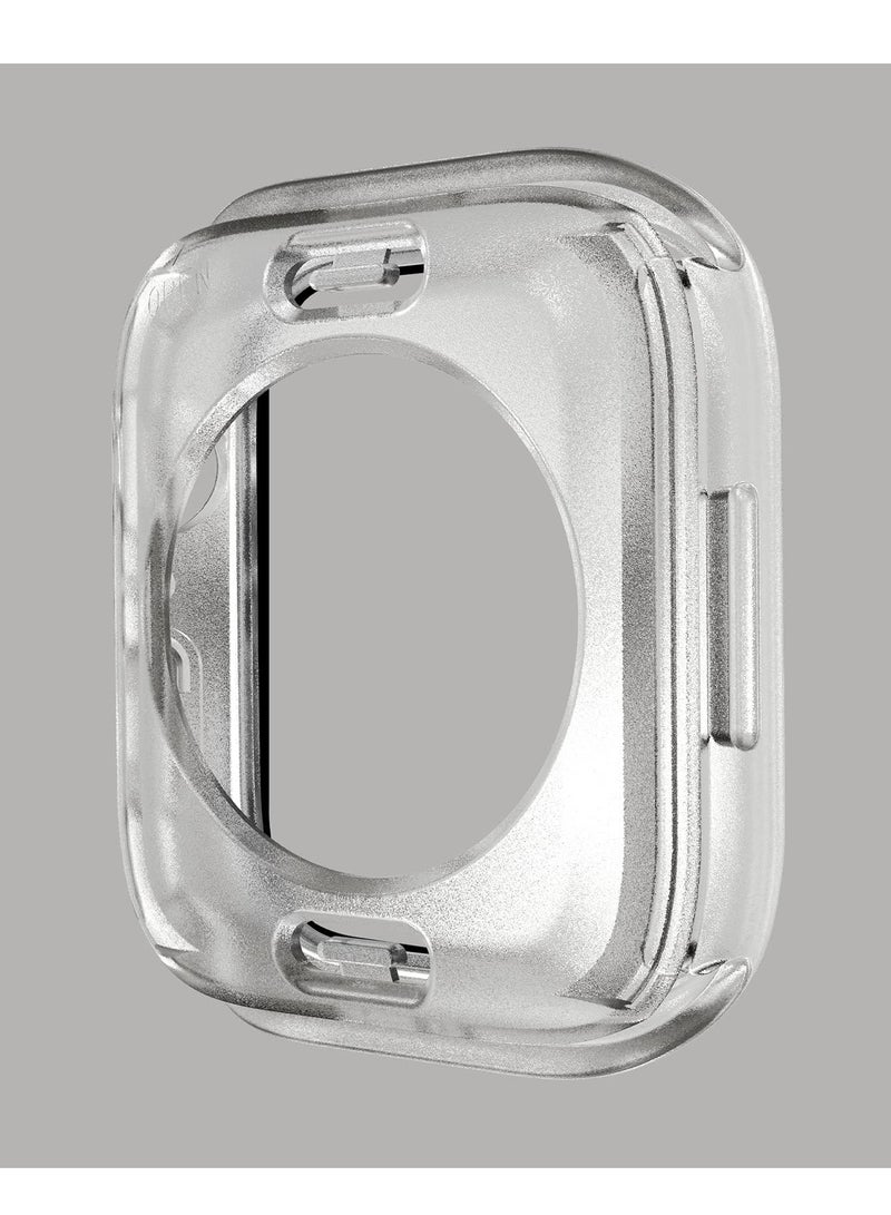 for Apple Watch Series 7 Screen Protector Case 45mm Accessories, Shockproof iWatch Soft TPU Bumper Cover for Men Women Clear - Image 2