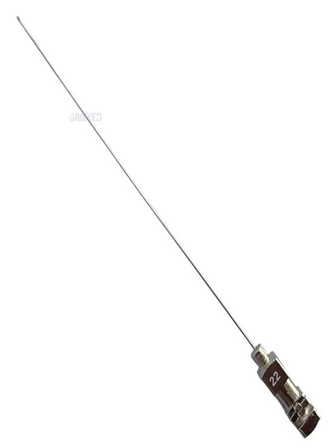 Gromed Lumbar Puncture (LP) Needle, 4"/10cm - Reusable Stainless Steel (22 Gauge, 1) - Image 2