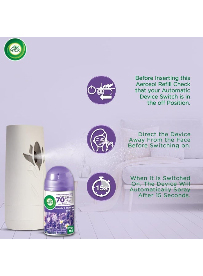 أير ويك ايرويك فريش ماتيك جهاز معطر جو أوتوماتيكي - لافندر والبابونج - Image 3
