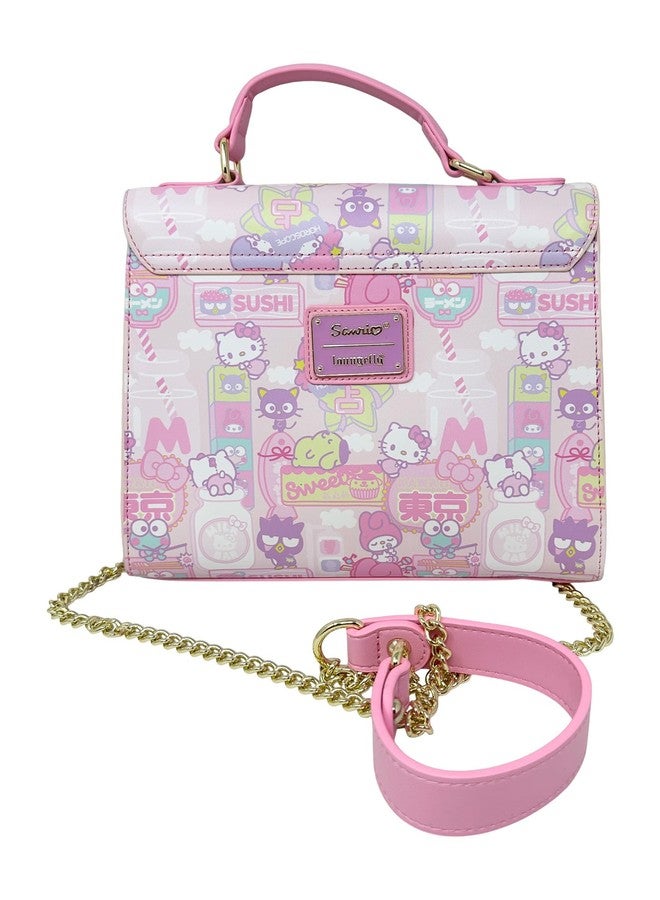 Loungefly Sanrio Hello Kitty Kawaii Allover Print Crossbody Satchel Handbag Purse - Image 2