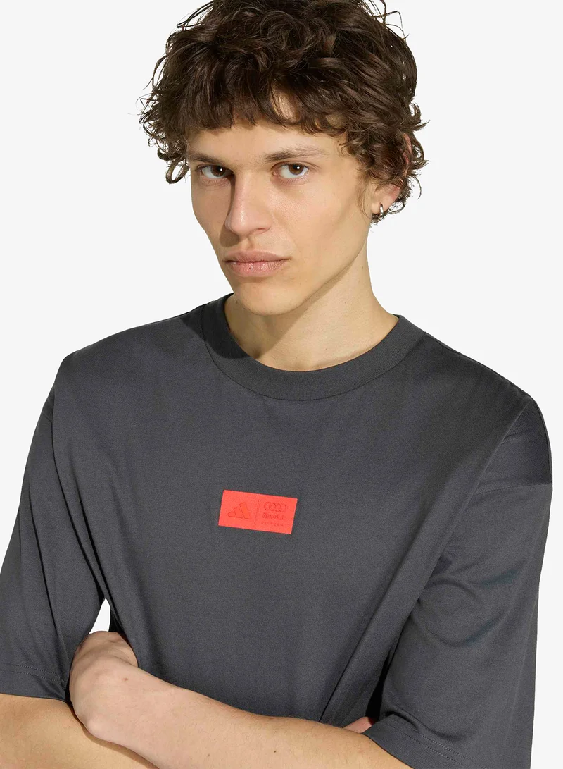 Adidas UTIBLK/HIRERE Audi Revolut F1 Team Elevated Graphic T-Shirt for Men | Best Price UAE