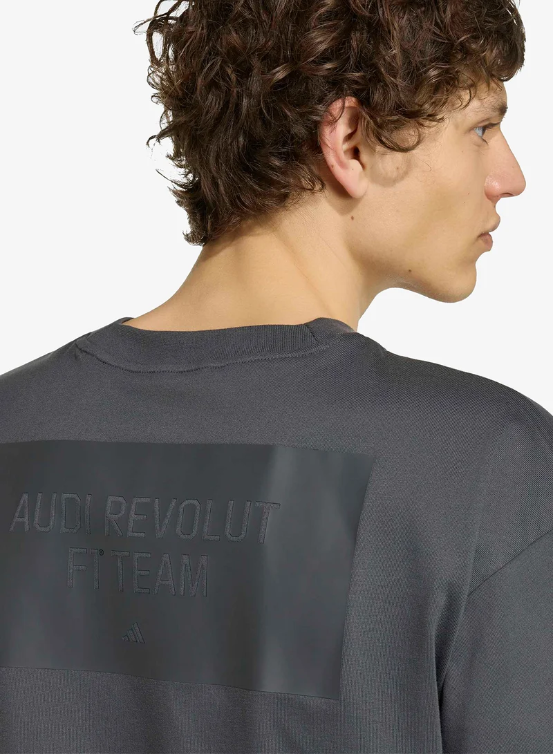 Adidas UTIBLK/HIRERE Audi Revolut F1 Team Elevated Graphic T-Shirt for Men | Best Price UAE