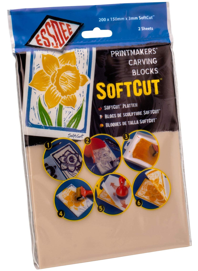 Essdee Essdee SoftCut Printmaking and Carving Blocks 200 x 150 x 30 mm Pack of 2 