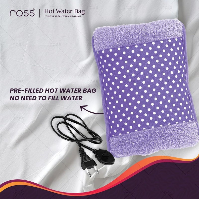 ROSS Electric Hot Water Bag & Heating Pad – Pain Relief Solution with Hand Warmer Pockets, Soft Fabric, Fast Heating, Ideal for Back Pain, Cramps & Winter Comfort (Multicolour) - Image 2