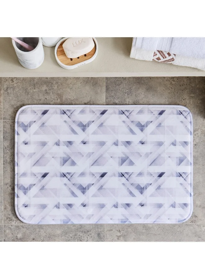 Home Box Amore Della Memory Foam Printed Bath Mat - 45x70 cm