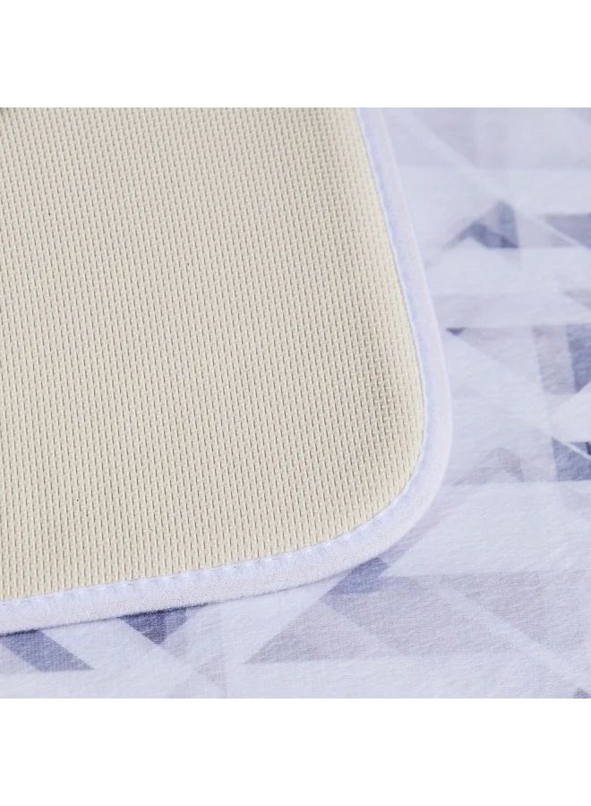 Home Box Amore Della Memory Foam Printed Bath Mat - 45x70 cm