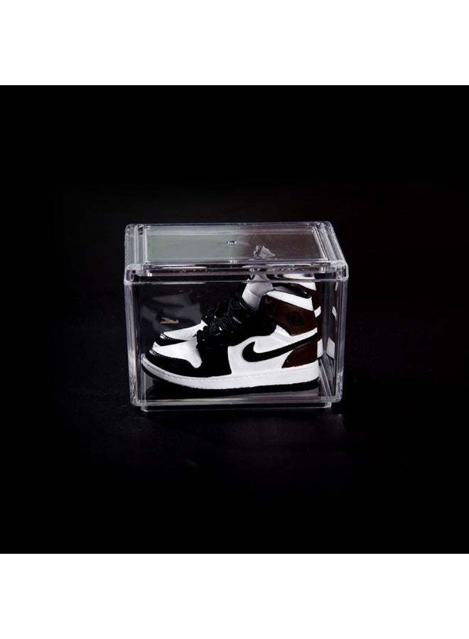 Creative Diy Model Desktop Decoration For Boys And Girls Birthday Gift Trendy Mini AJ Sneakers Shoes Wall-Color:1 Black Mocha - Image 1