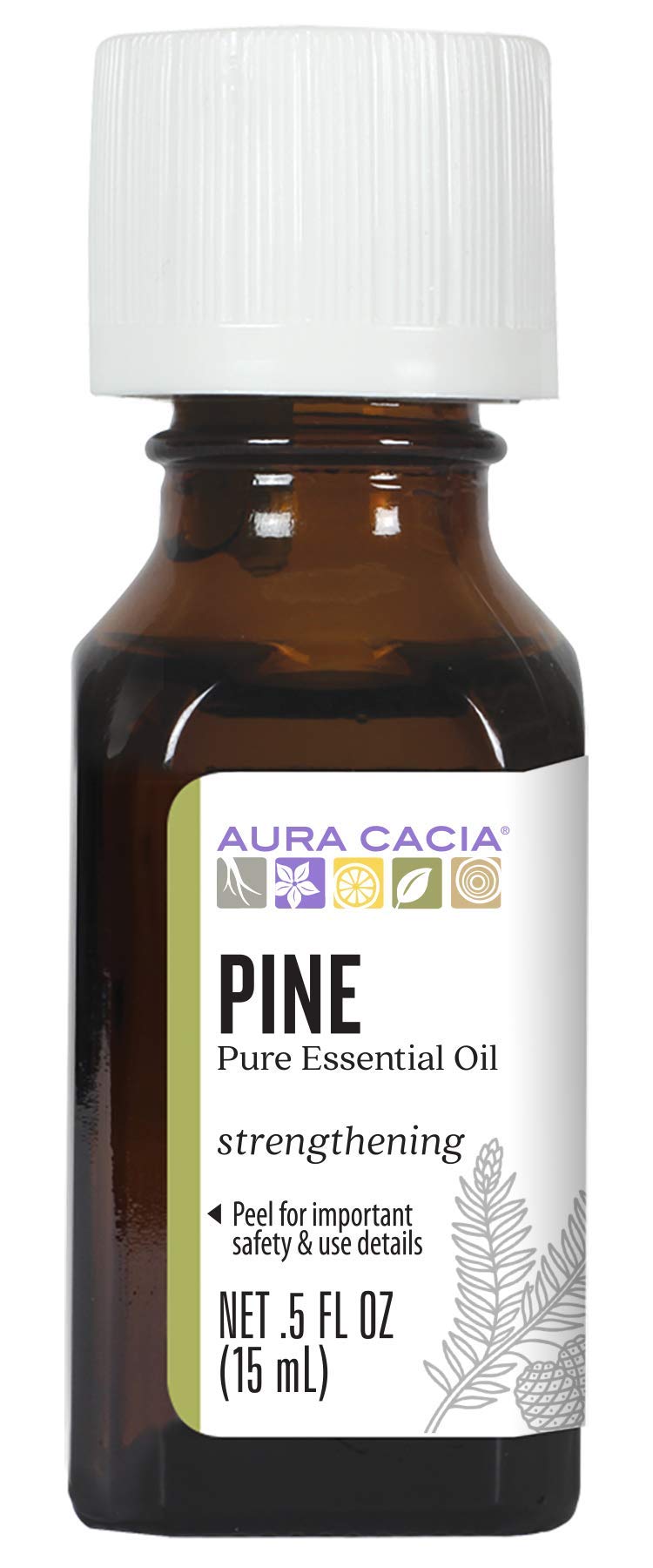 Aura Cacia Pure Pine Essential Oil | 0.5 fl. oz. | Pinus sylvestris - Image 1
