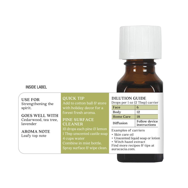 Aura Cacia Pure Pine Essential Oil | 0.5 fl. oz. | Pinus sylvestris - Image 5