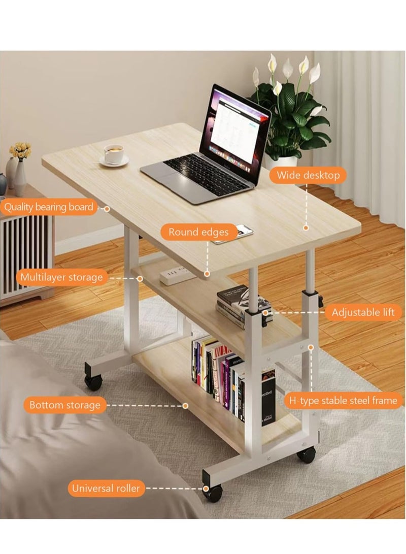 DubaiGallery Table with adjustable height, sofa side table, foldable night table for home office laptop computer desk  - Image 3
