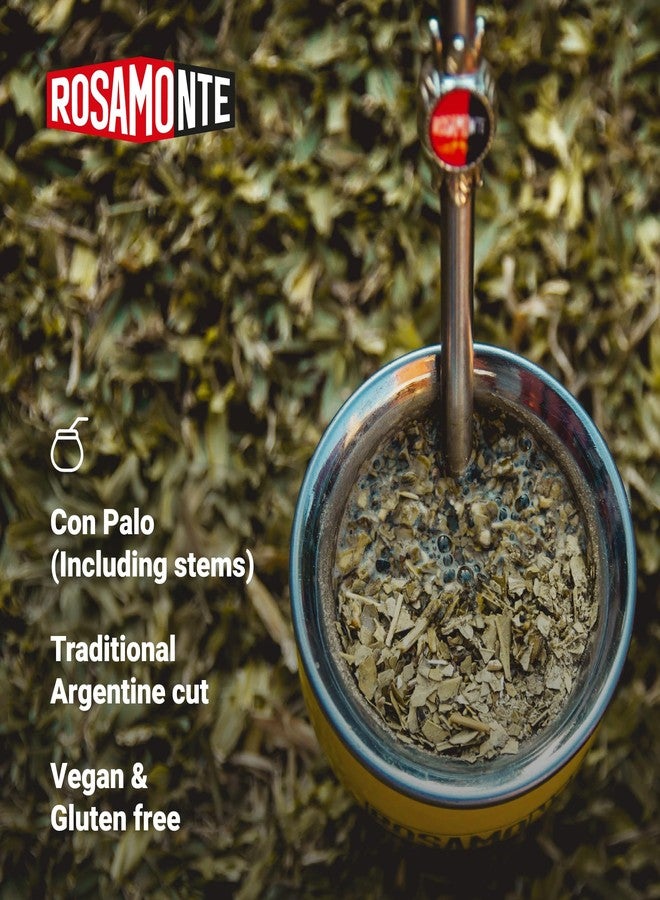 Rosamonte Yerba Mate- Traditional con palo (with Stems) 1.1 Lbs (500g) - Image 2