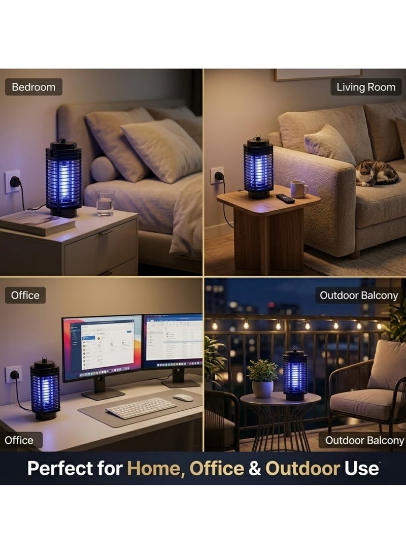 Lukadah Electric Mosquito Killer Lamp - 220V to 240V Indoor UV Bug Zapper Light 3 Pin Plug Fly Insect Killer Machine for Home, Kitchen, Bedroom, Office, Outdoor - Chemical Free Pest Control Device - Image 5