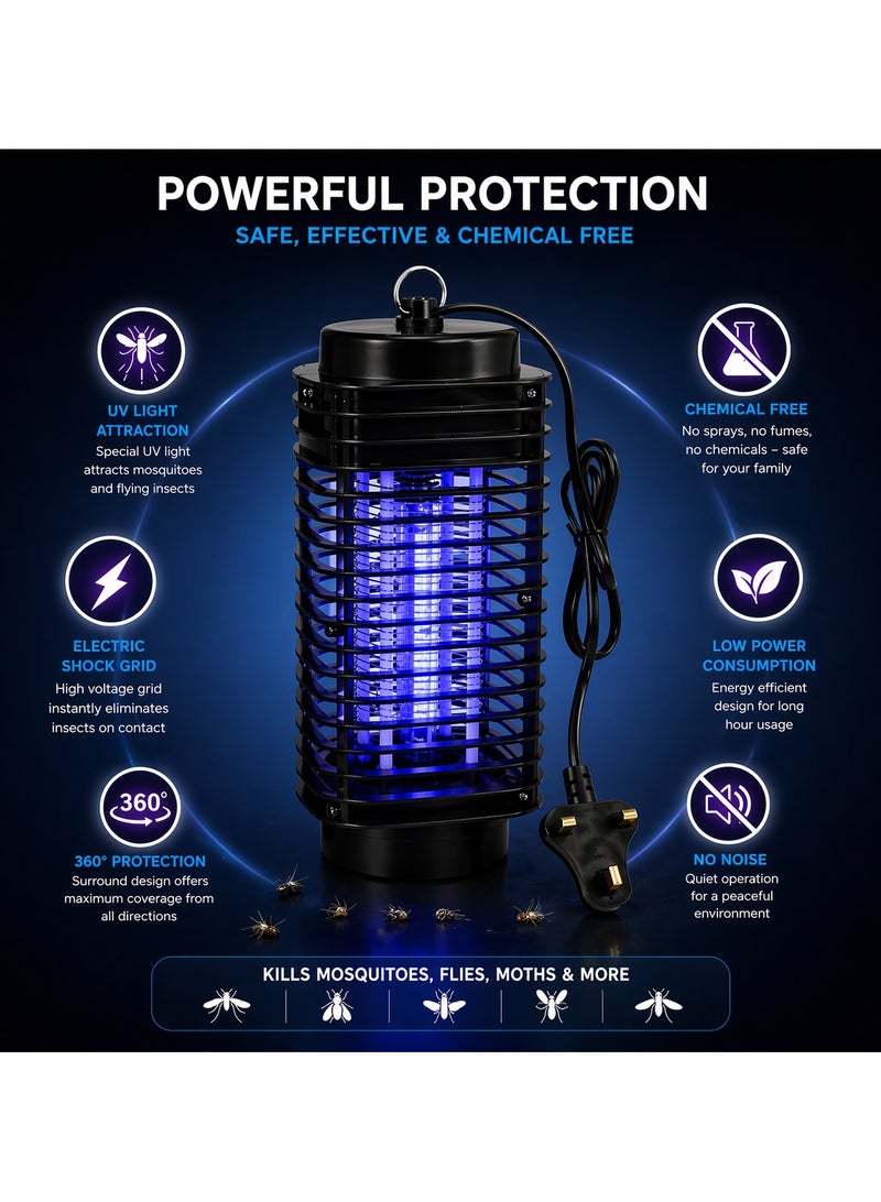 Lukadah Electric Mosquito Killer Lamp - 220V to 240V Indoor UV Bug Zapper Light 3 Pin Plug Fly Insect Killer Machine for Home, Kitchen, Bedroom, Office, Outdoor - Chemical Free Pest Control Device - Image 2