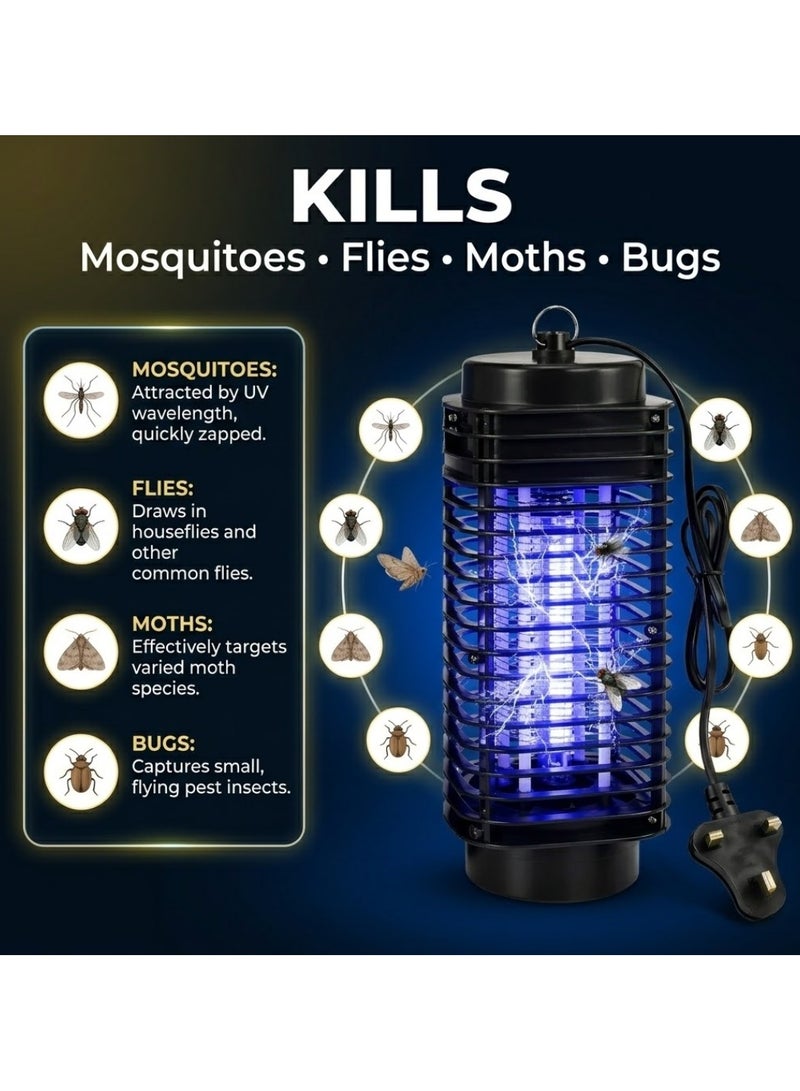 Lukadah Electric Mosquito Killer Lamp - 220V to 240V Indoor UV Bug Zapper Light 3 Pin Plug Fly Insect Killer Machine for Home, Kitchen, Bedroom, Office, Outdoor - Chemical Free Pest Control Device - Image 4