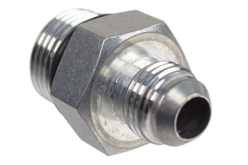 ICT Billet -6AN Flare to 8 Oring ORB Male Fuel Pump Rail Adapter Fitting Flare Hose Bare AN920-06-08A - Image 3