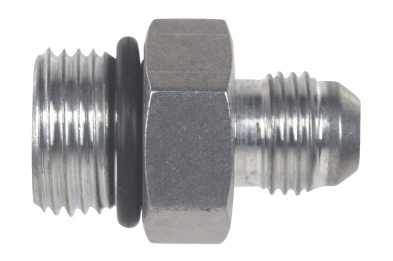 ICT Billet -6AN Flare to 8 Oring ORB Male Fuel Pump Rail Adapter Fitting Flare Hose Bare AN920-06-08A - Image 1