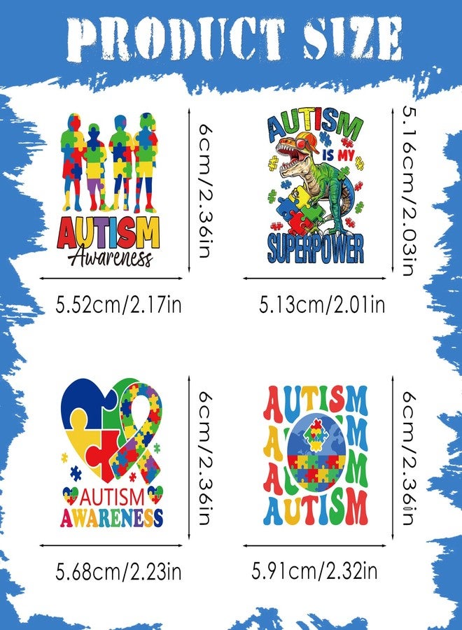 Eclazul Autism Awareness Stickers Stuff - 50 Pcs Cute Acceptance Month Gifts for Autistic Kids Teacher Classroom Decals Decorations Accessories Bulk for Book Keyboard Journaling Water Bottle Planner - Image 4