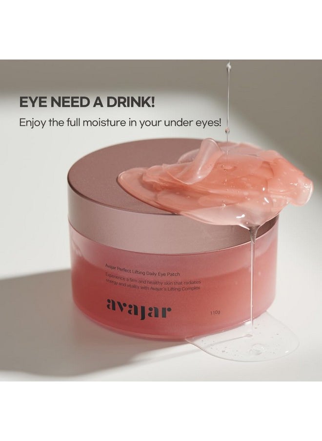 Avajar Avajar Perfect Daily Eye Patch (90Pcs) - Korean Skin Care Brand I Under Eye Mask I Under Eye Patches for Hydration & Fine Lines I with Hydrolyzed Collagen & Hyaluronic Acid  - Image 2